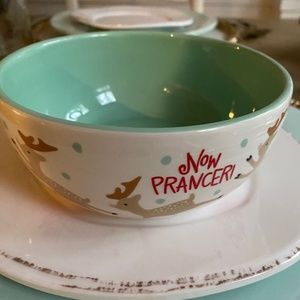 Set of 4 Coton Colors Reindeer Food Christmas Bowls